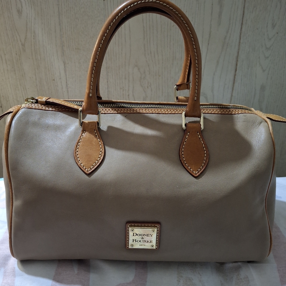 Dooney & Bourke Tan Leather Satchel